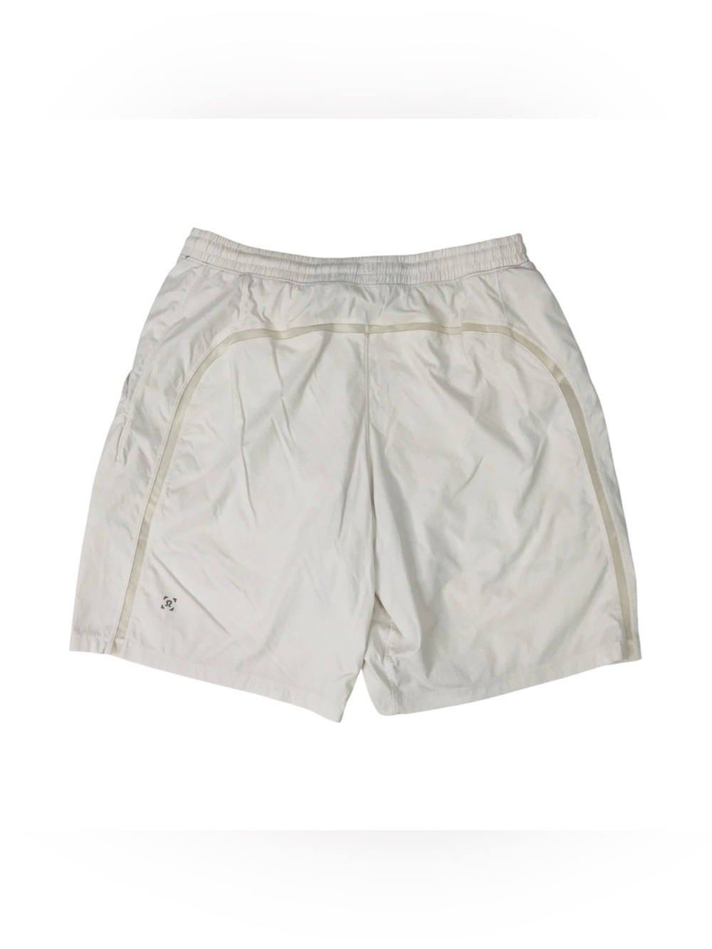 Lululemon Pace Breaker Shorts Mens Large L Cream 9” Inseam Lined Gym Running